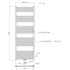 BELRAD Badkamer radiator – Middenaansluiting