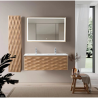 Wonda Square Slim Wastafel – Dubbel – Kunstmarmer