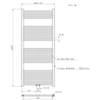 BELRAD Badkamer radiator – Middenaansluiting