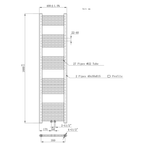 BELRAD Badkamer radiator – Middenaansluiting