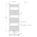 BELRAD Badkamer radiator – Middenaansluiting