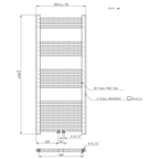 BELRAD Badkamer radiator – Middenaansluiting