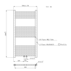 BELRAD Badkamer radiator – Middenaansluiting