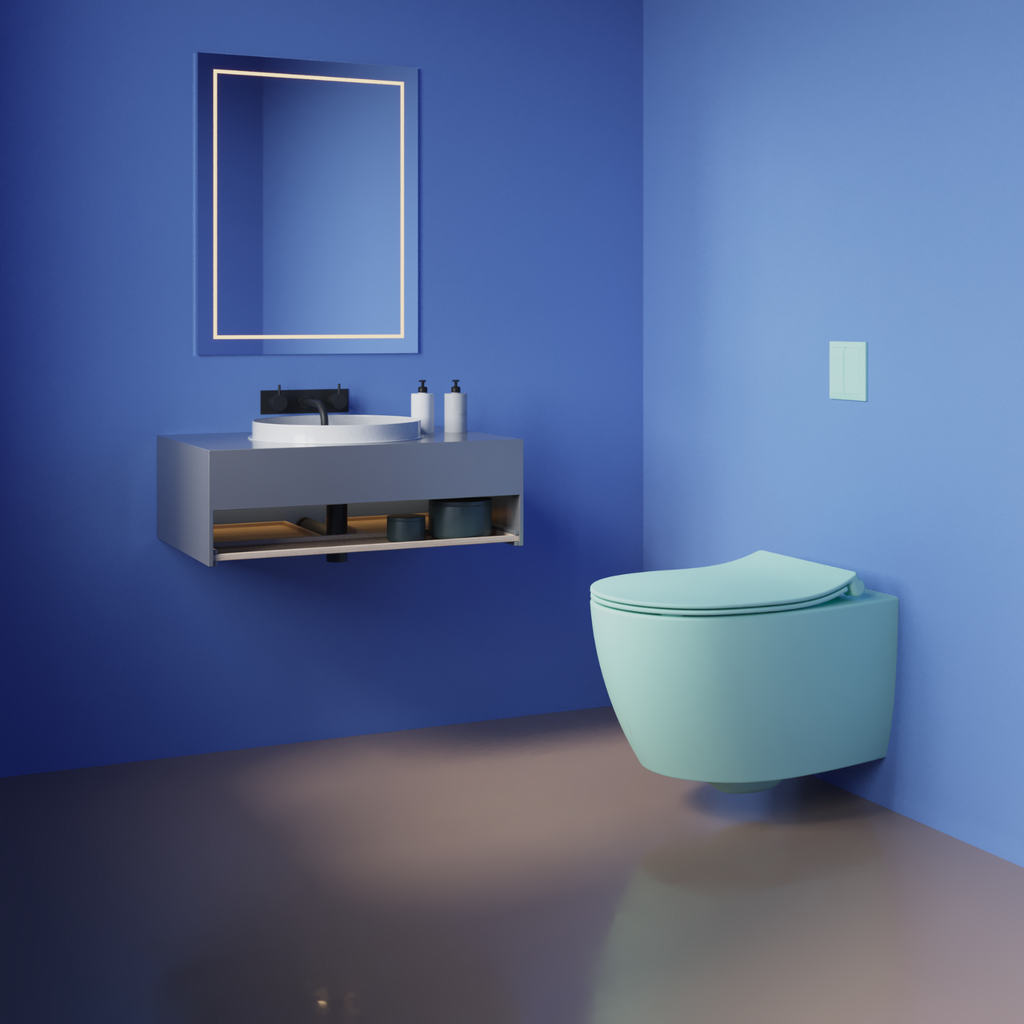 Isvea Sentimenti Hangtoilet - Mintgroen