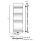 BELRAD Badkamer radiator – Middenaansluiting