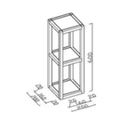 ALONI SHARP kolomkast – Compact en stijlvol