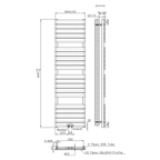 BELRAD Badkamer radiator – Middenaansluiting