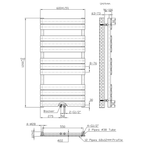 BELRAD Badkamer radiator – Middenaansluiting