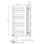 BELRAD Badkamer radiator elektrisch – Linksaansluiting/Combi