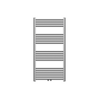 BELRAD Badkamer Radiator Gunmetal Grijs – Middenaansluiting