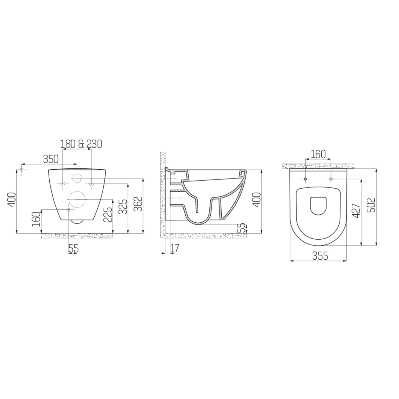 Creavit hangtoilet Secundaire afbeelding