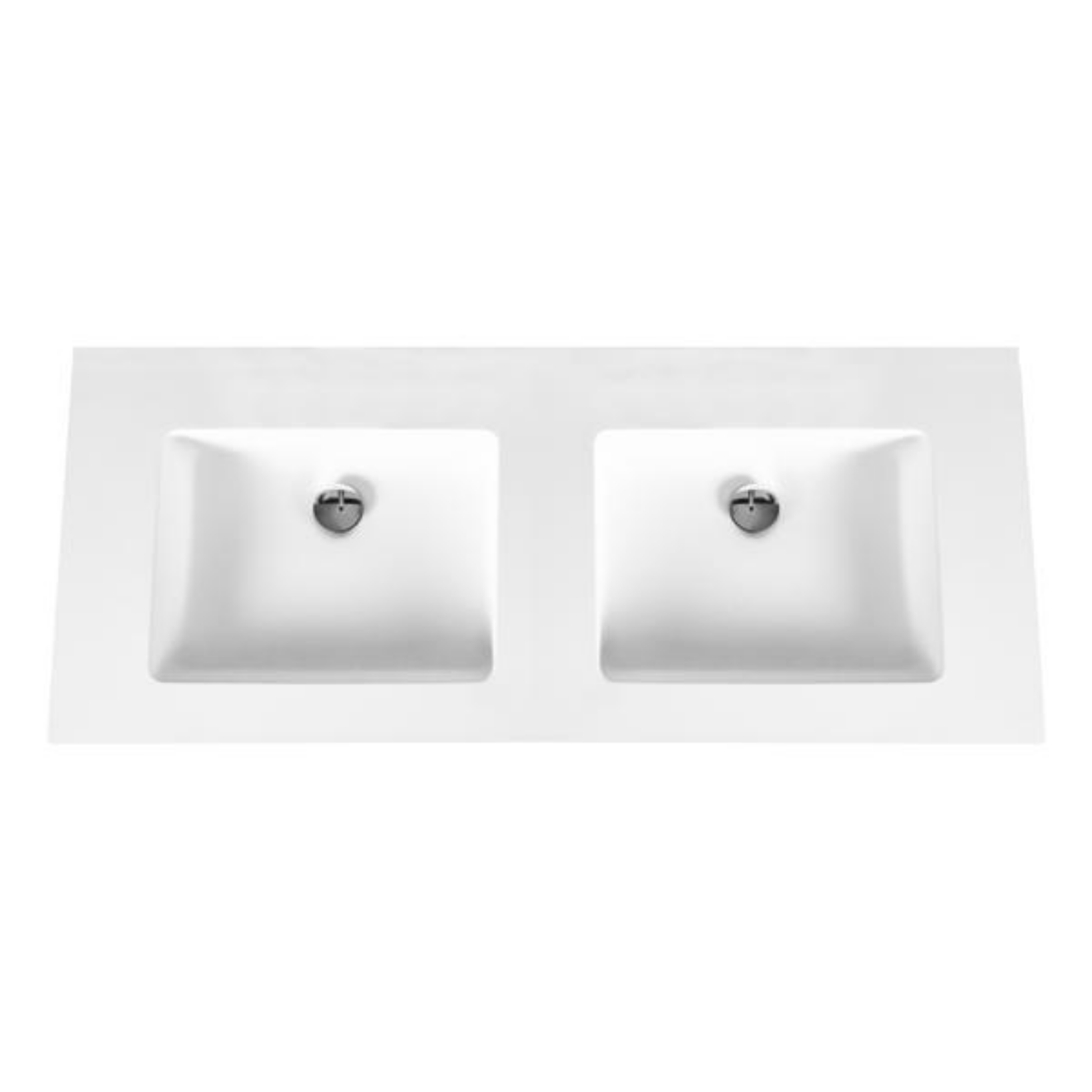 ALONI Solid Surface Dubbele Wastafel – Zonder Kraangat Hoofdafbeelding