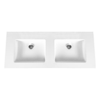ALONI Solid Surface Dubbele Wastafel – Zonder Kraangat