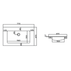 ALONI Solid Surface Wastafel – Zonder Kraangat