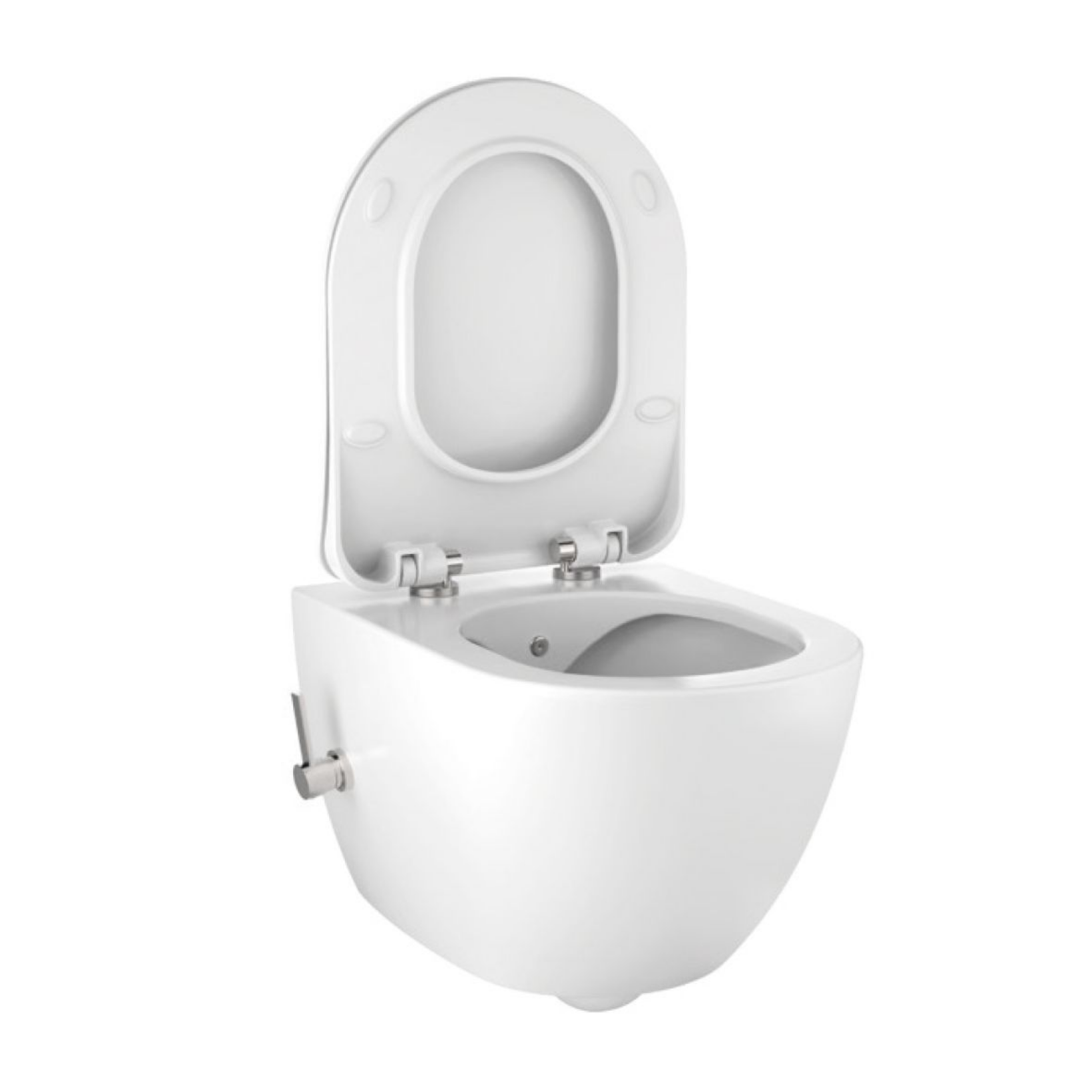 Creavit Rimoff hangtoilet / ophang WC met RVS sproeier (bidet) – koud & warm water Secundaire afbeelding