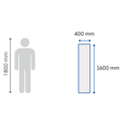 BELRAD Vlakke verticale radiator T20