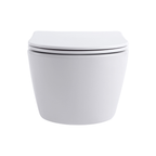Aloni Pro hangtoilet / ophang WC – randloos – met zitting – compact 49 cm