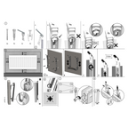 BELRAD J-console voor standaard radiator H400 – Metaal