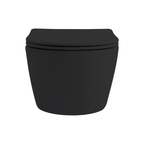 Aloni Pro hangtoilet / ophang WC – randloos – met zitting – compact 49 cm