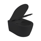Aloni Pro hangtoilet / ophang WC – randloos – met zitting – compact 49 cm