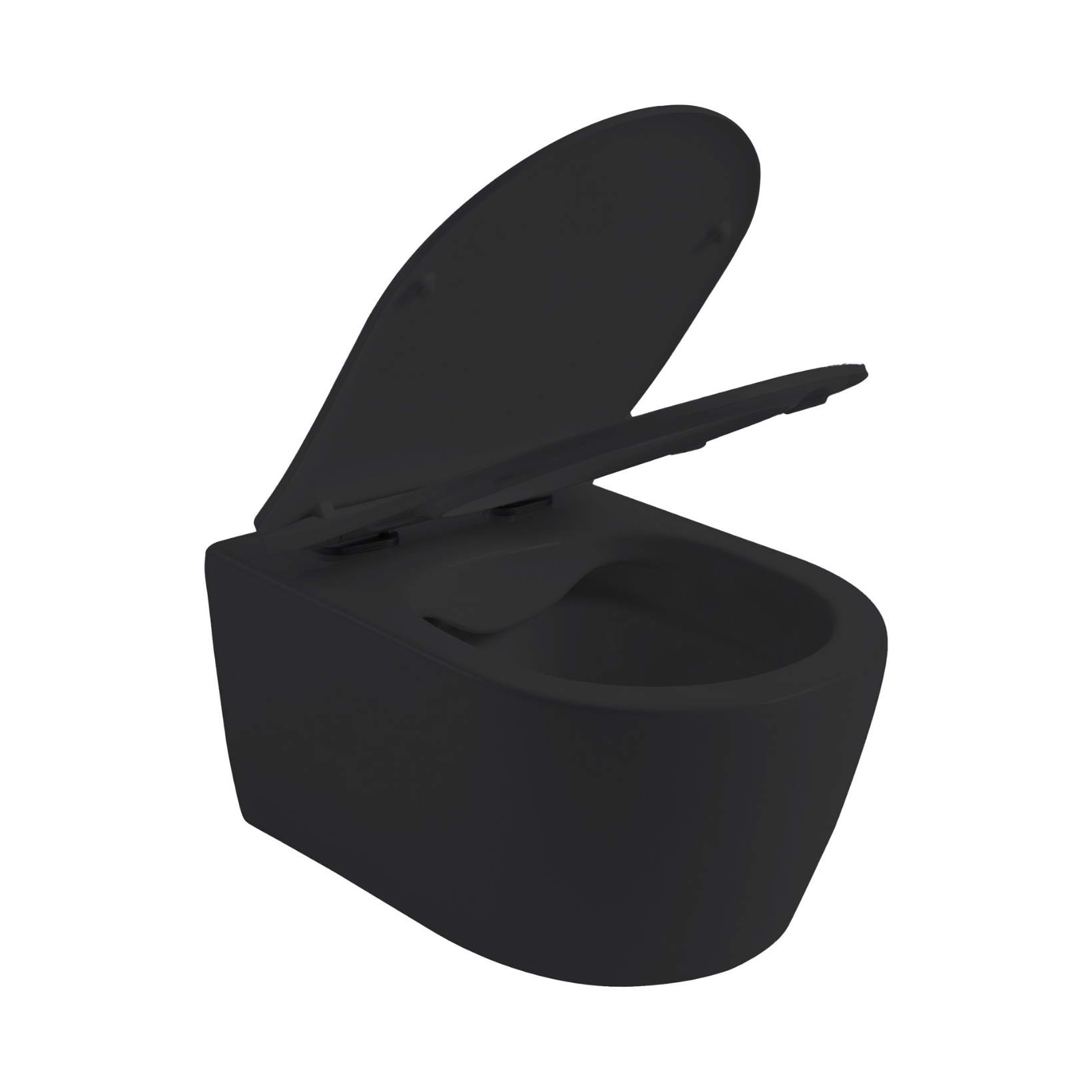 Aloni Pro hangtoilet / ophang WC – randloos – met zitting – compact 49 cm