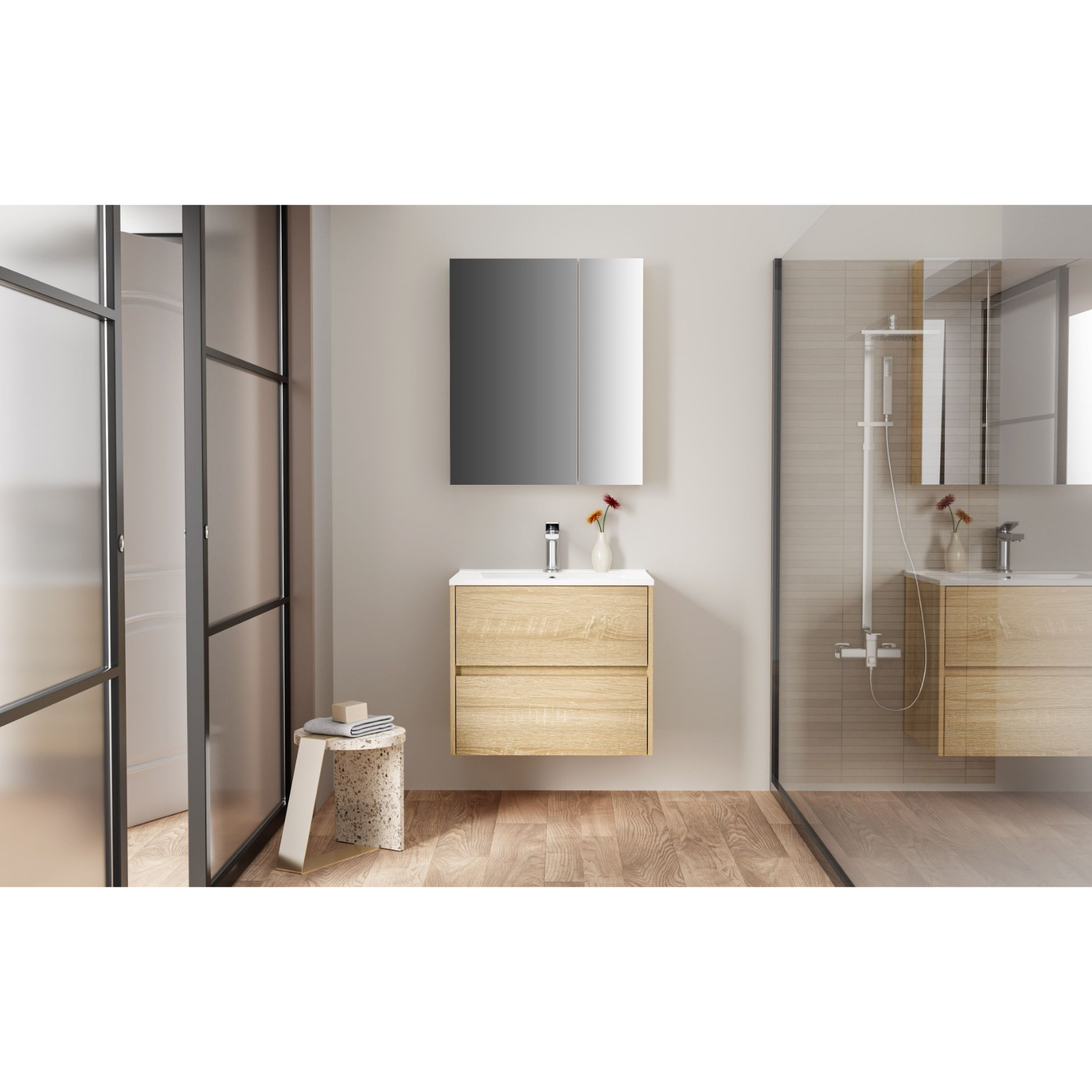 ALONI HAYAT wastafelonderkast – Greeploos & softclose