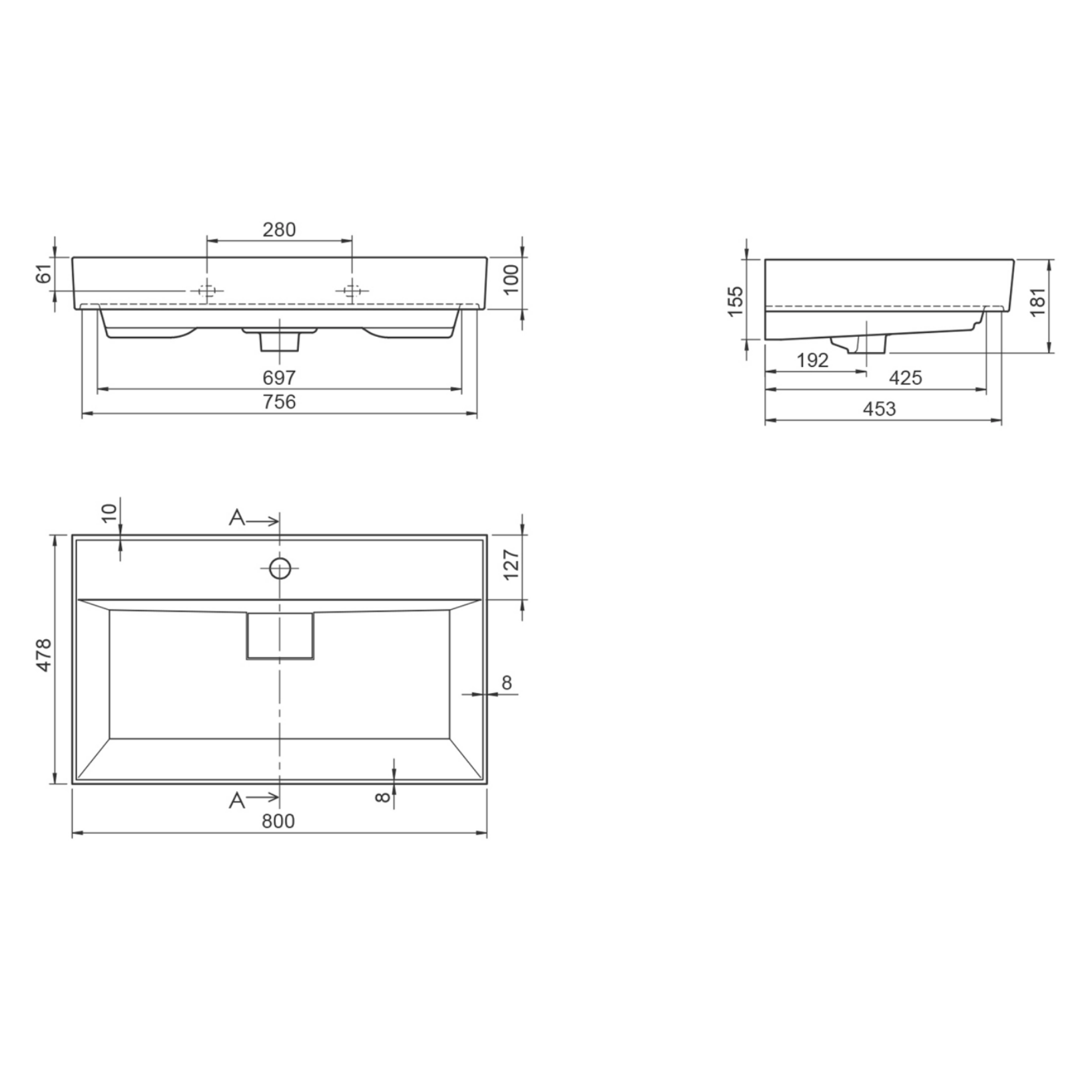 ALONI Wastafel