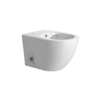 Creavit Darlo hangtoilet / ophang WC met bidet – randloos – koud water – compact 49 cm