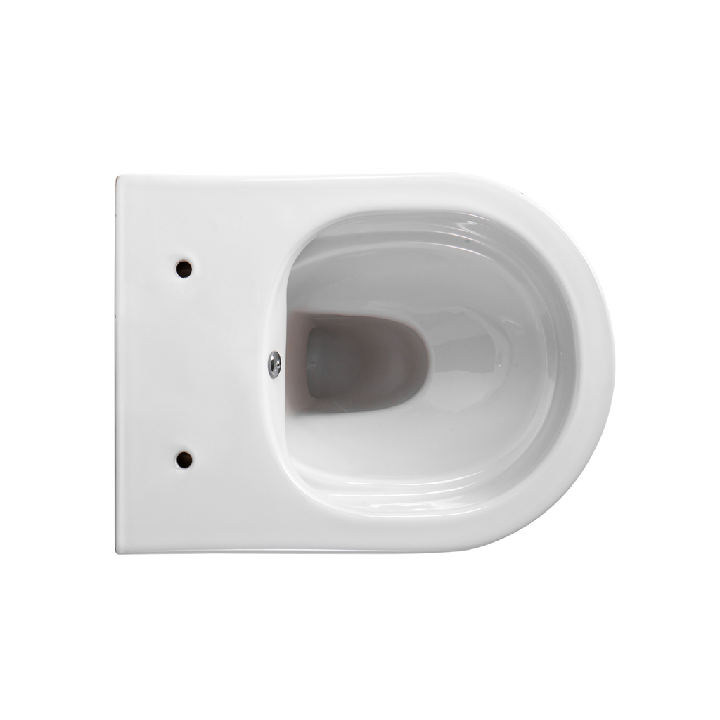 Creavit Darlo hangtoilet / ophang WC met bidet – randloos – koud & warm water – compact 49 cm