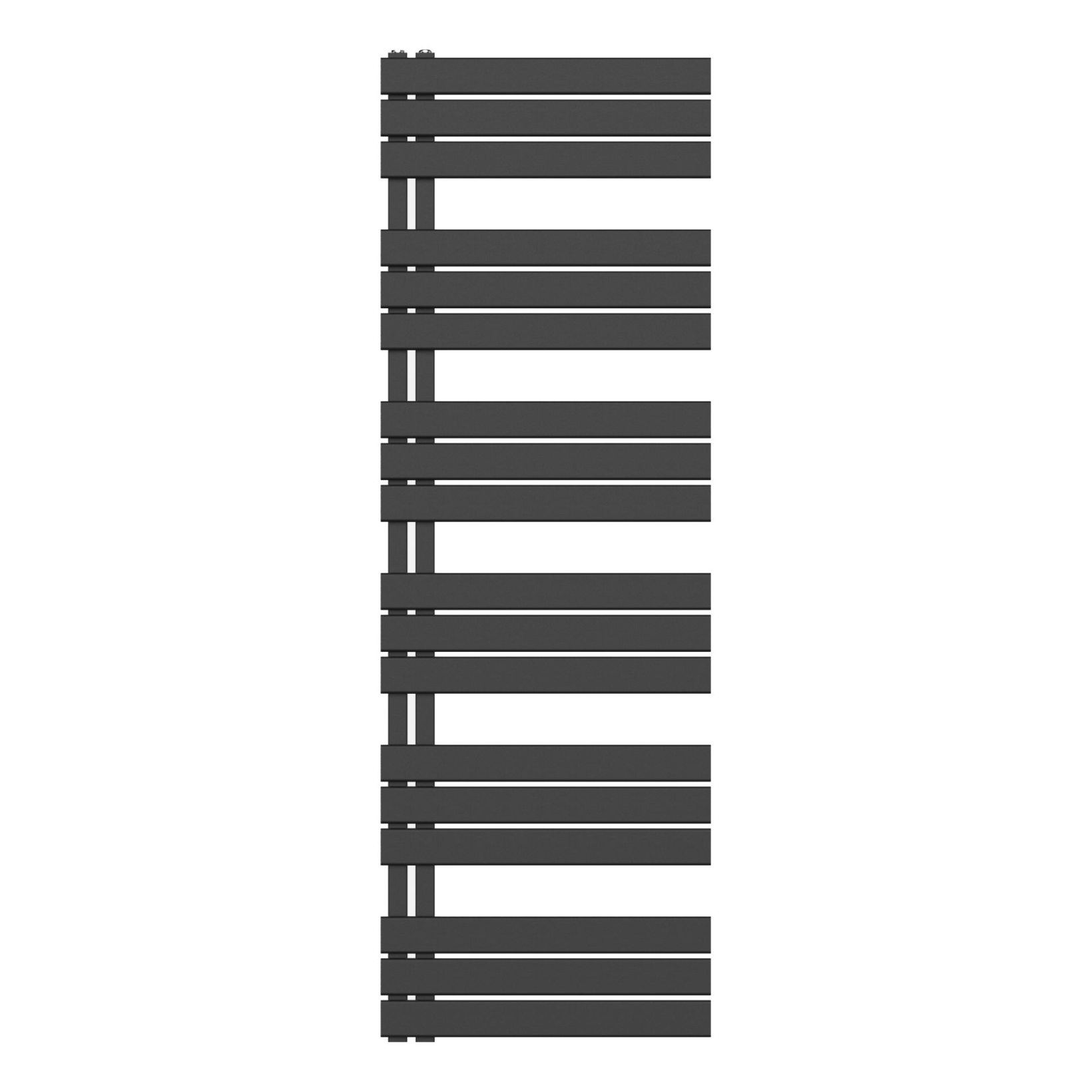 BELRAD Badkamer Radiator Mat Zwart – Linkeraansluiting/Combi
