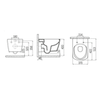 Creavit Elegant hangtoilet / ophang WC – randloos