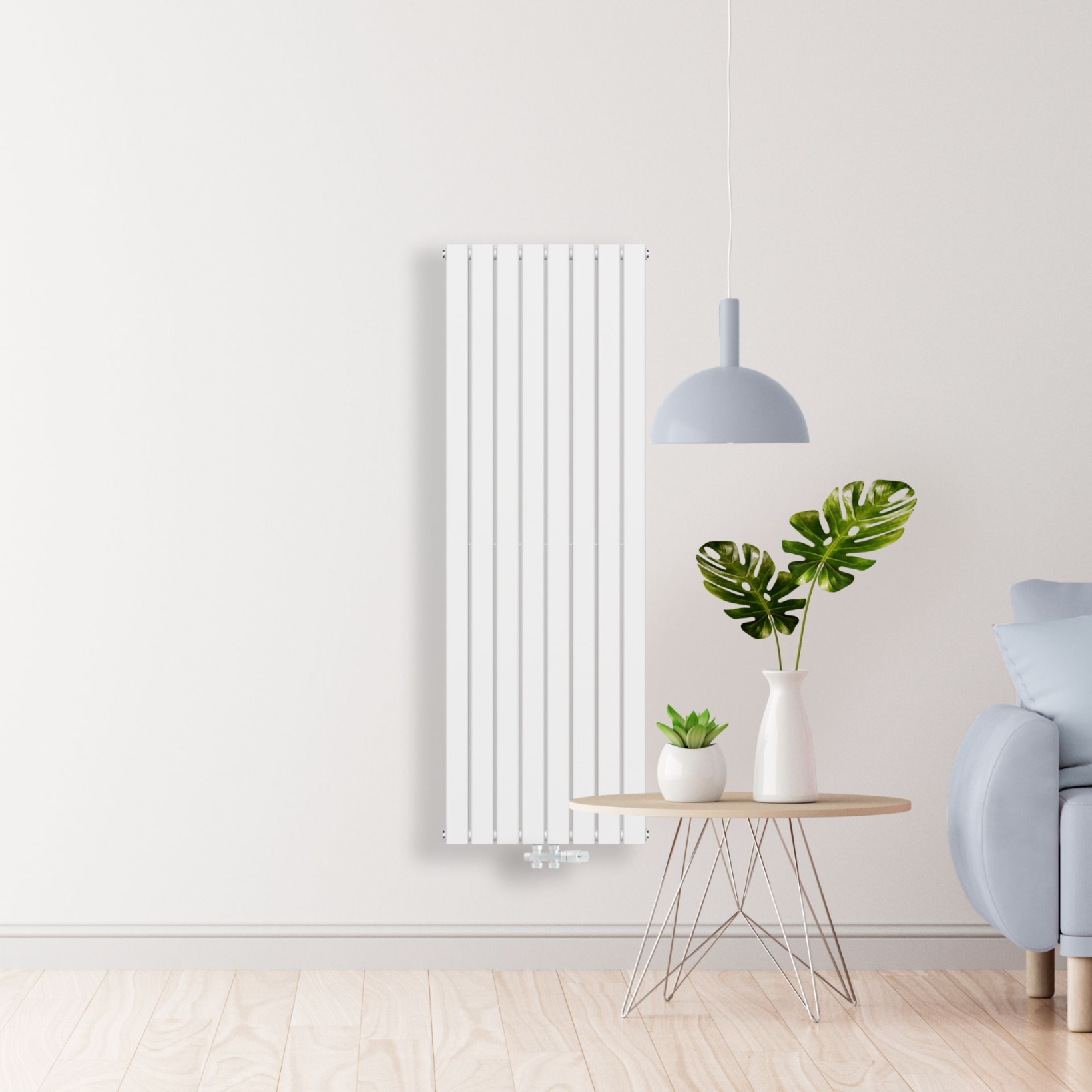 BELRAD Verticale designradiator dubbelzijdig – Middenaansluiting
