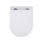 Aloni Pro hangtoilet / ophang WC – tornado flush – randloos – met zitting – compact 49 cm