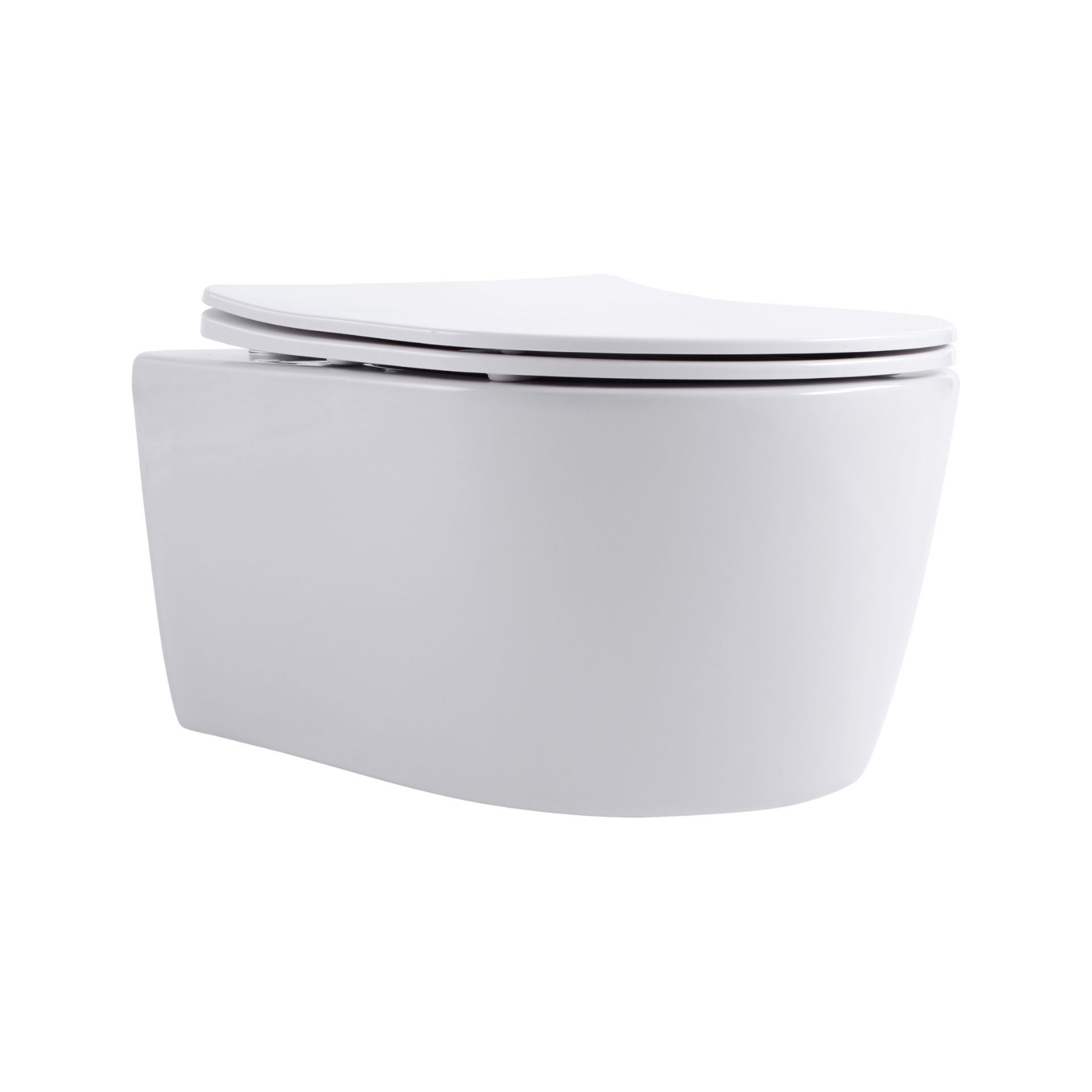 Aloni Pro hangtoilet / ophang WC – randloos – met zitting – compact 49 cm