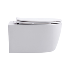 Aloni Pro hangtoilet / ophang WC – randloos – met zitting – compact 49 cm