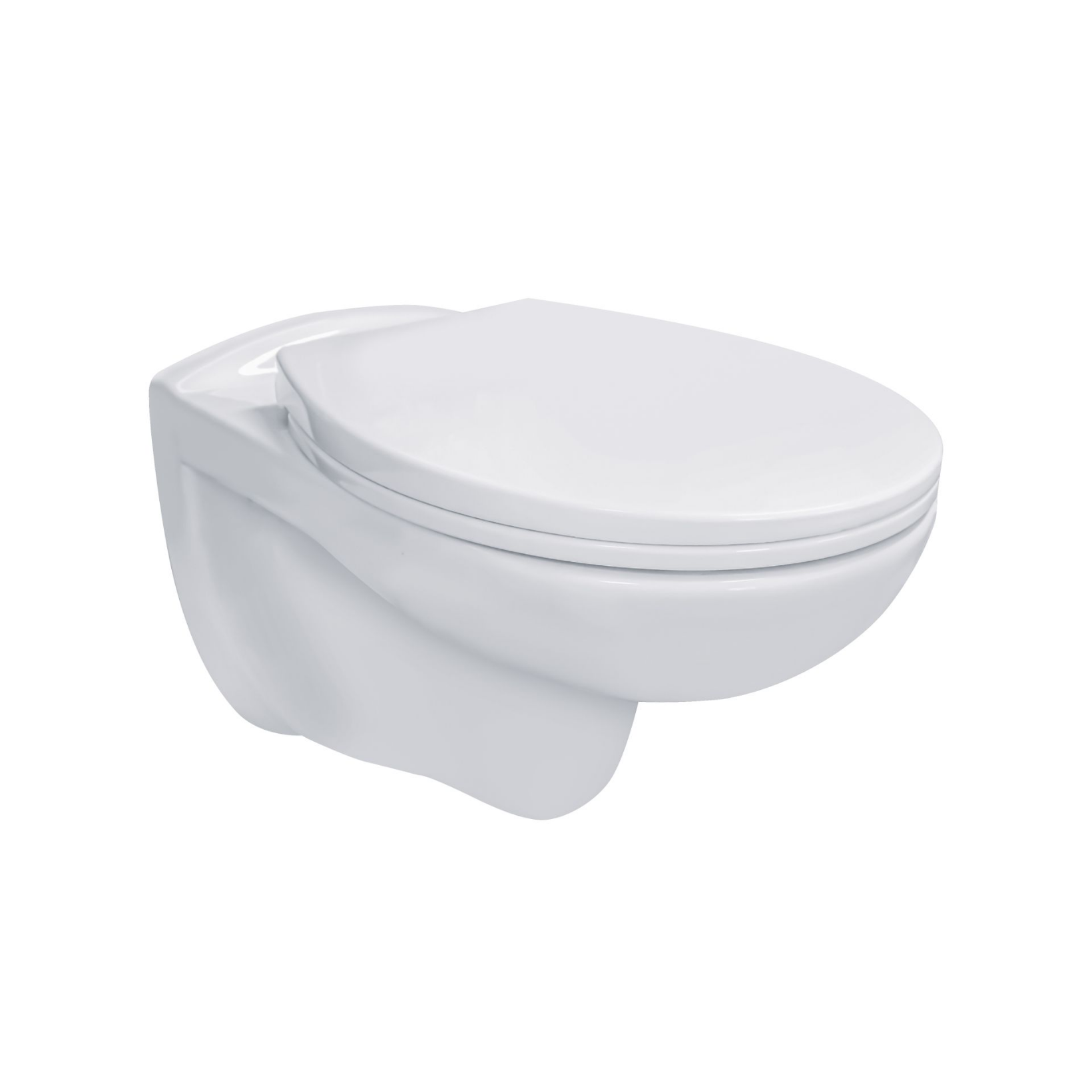 Aloni Pro hangtoilet / ophang WC – randloos – met zitting – thermoplast (PP) Hoofdafbeelding