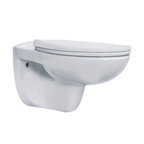 Aloni Pro hangtoilet / ophang WC – randloos – met zitting – thermoplast (PP)