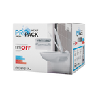 Aloni Pro hangtoilet / ophang WC – randloos – met zitting – thermoplast (PP)