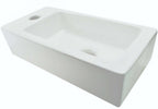 Mini-Rhea Fontein Wiesbaden Links 36X18X9 Cm in Mat Wit