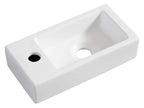Mini-Rhea Fontein Wiesbaden Links 36X18X9 Cm in Mat Wit
