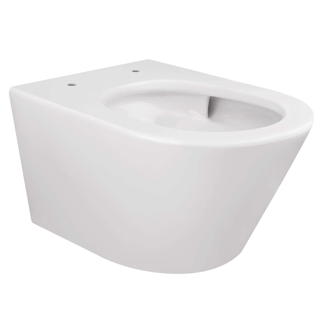 Vesta Tornado flush wandcloset rimless met nano coating met Flatline toiletzitting softclose en quick release glans wit