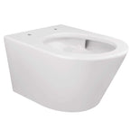 Vesta Tornado flush wandcloset rimless met nano coating met Flatline toiletzitting softclose en quick release glans wit
