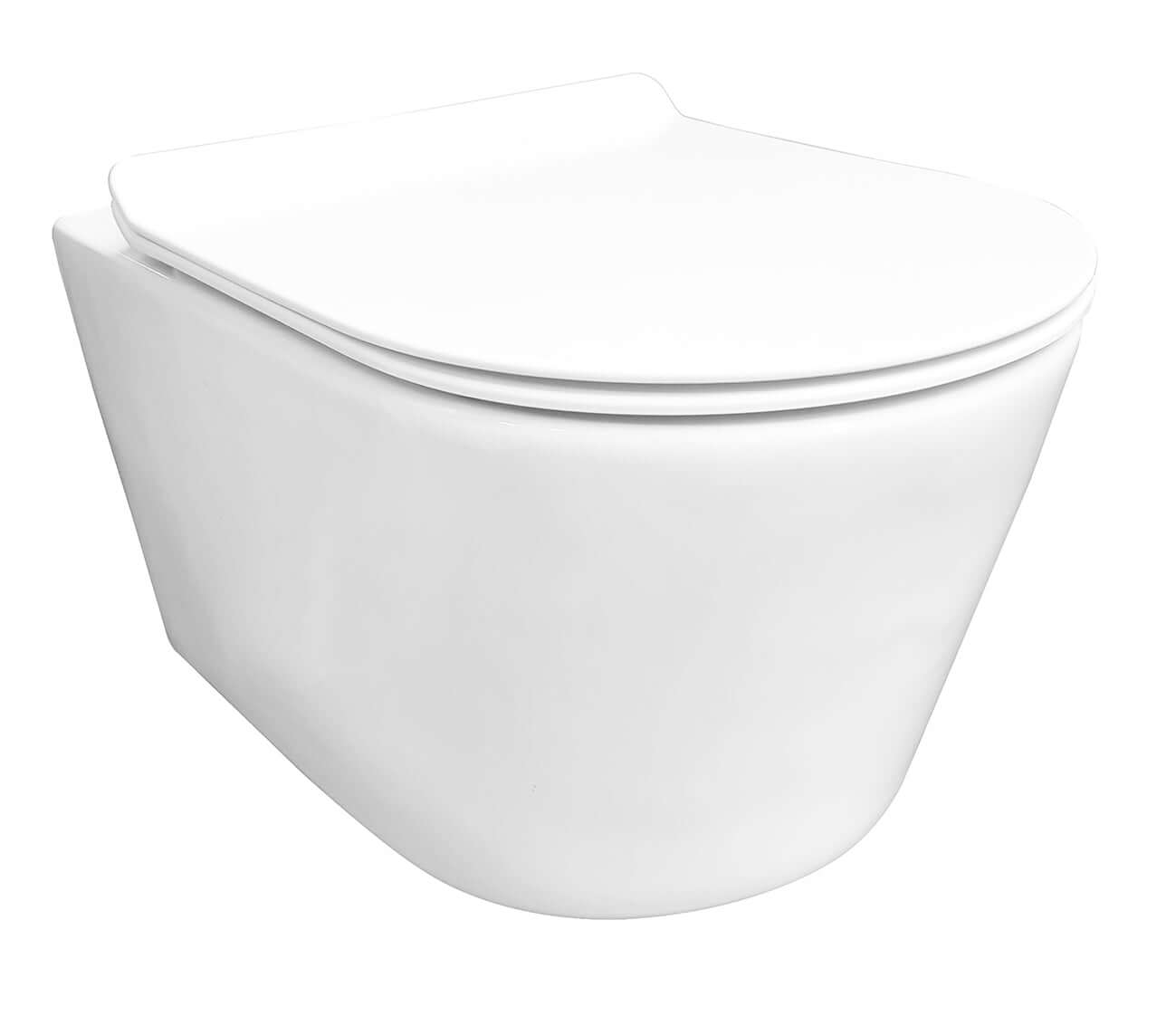 Sity wandcloset rimless met toiletzitting softclose en quick release glans wit Hoofdafbeelding