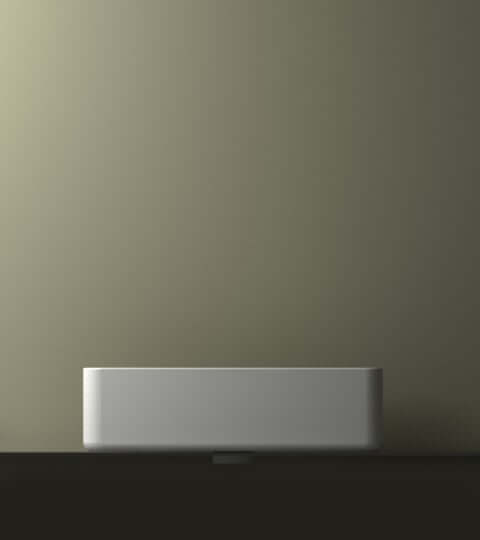 Link Design Wastafel van Wiesbaden, rechthoekig, keramisch, wit 35x50x14,5 cm, esthetisch ontwerp.