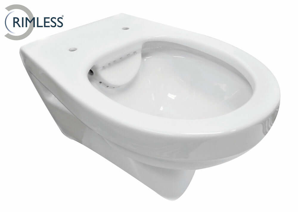 Trevi wandcloset rimless glans wit Secundaire afbeelding