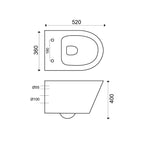 Vesta Diepspoel Hangtoilet Wiesbaden met Quickrelease (Inclusief Zitting)