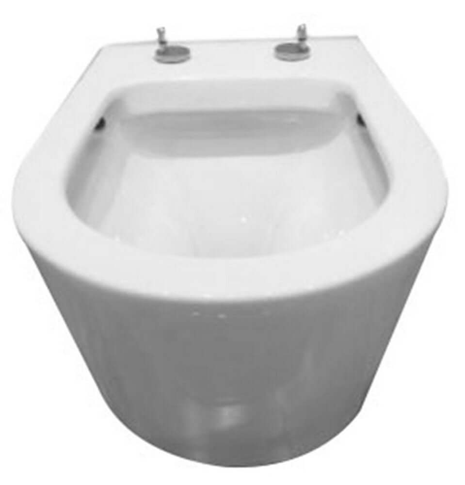 Flow Hangtoilet Wiesbaden Randloos Diepspoeling wandtoilet met eenvoudige reiniging en zitting