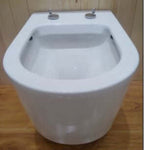 Flow Hangtoilet Wiesbaden Randloos Diepspoeling met eenvoudige reiniging (inclusief zitting) in wit