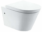 Flow Hangtoilet Wiesbaden Randloos Diepspoeling met eenvoudige reiniging en zitting in modern design.