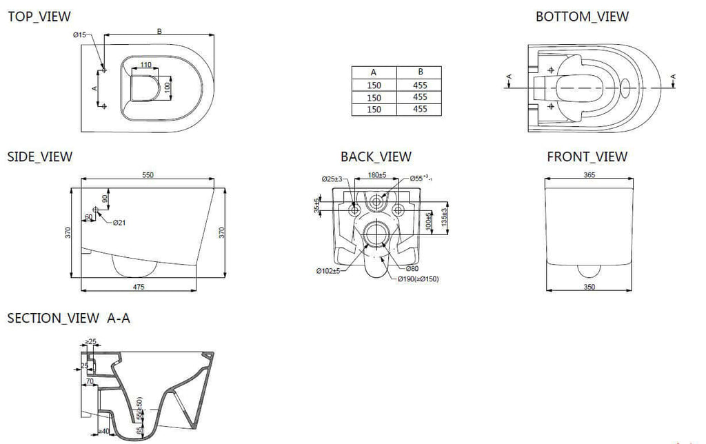 Flow wandcloset rimless met nano coating met Flow toiletzitting softclose en quick release glans wit